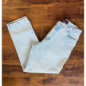 Vtg Mountain Lake Mom Jeans High Rise Women 10/29 Straight Leg Light Denim 90s